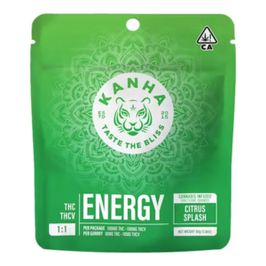 Nano Citrus Splash 1:1 THCV Energy Gummies (100mg)