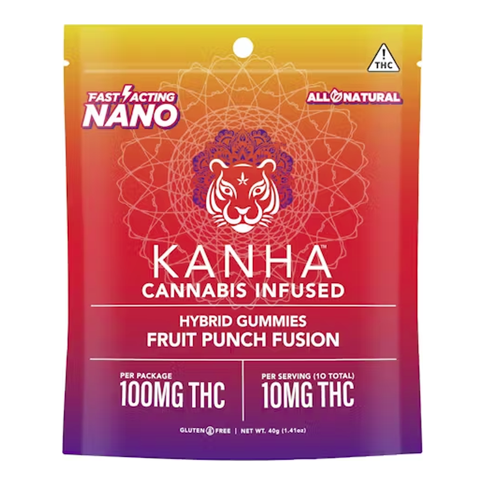 Kanha | Nano Fruit Punch Fusion | Gummies | 100mg