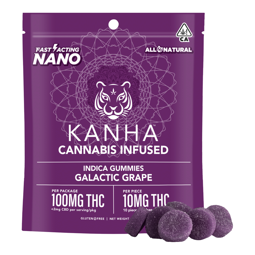 Kanha | Nano Galactic Grape | Gummies | 100mg