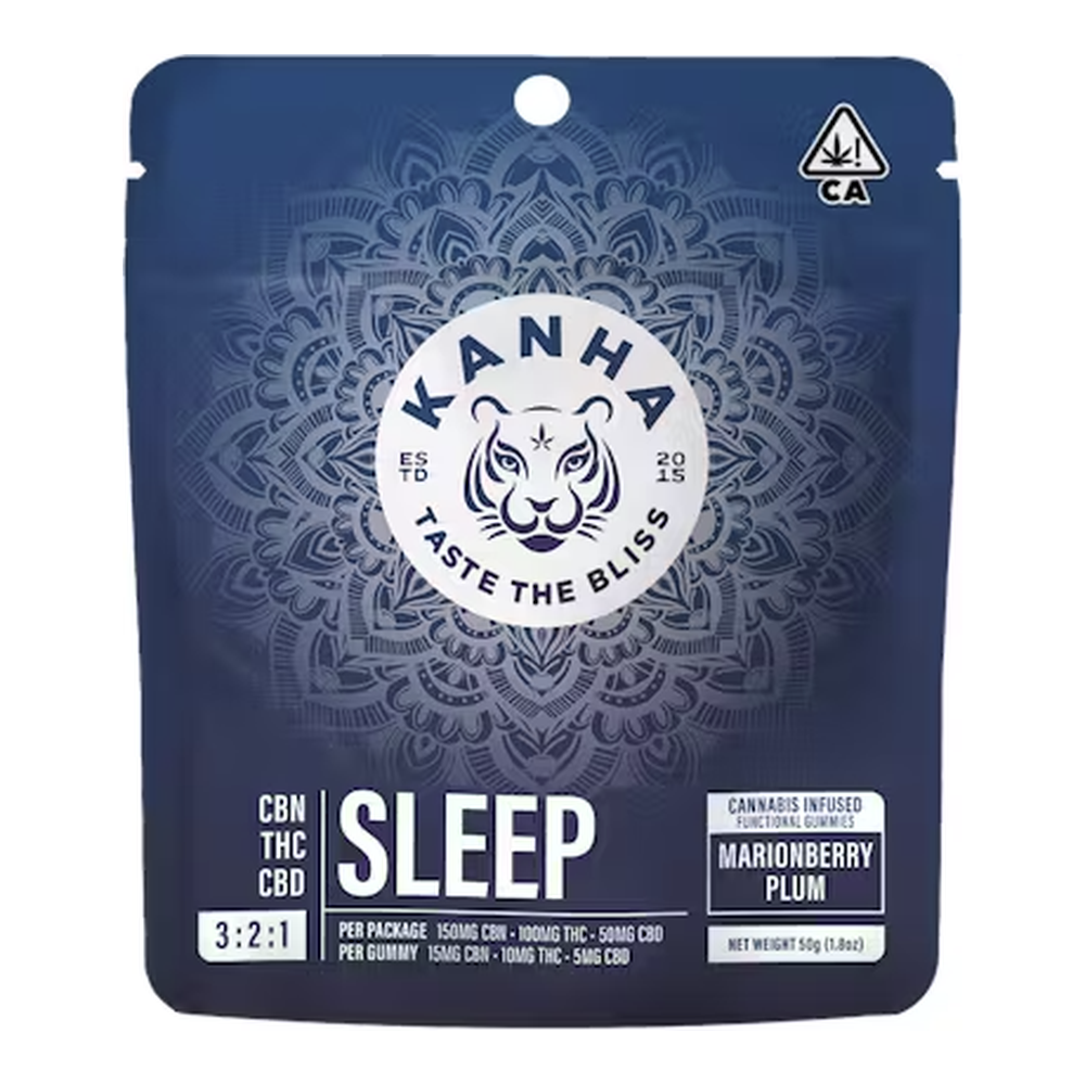 Kanha | Nano Marionberry Plum 3:2:1 | CBN Sleep Gummies | 100mg