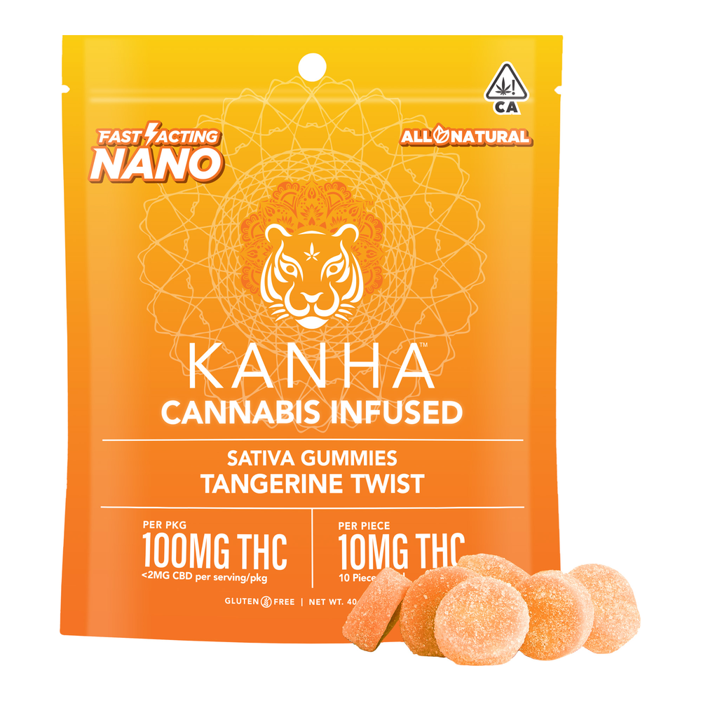 Kanha | Nano Tangerine Twist | Gummies | 100mg