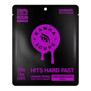 Sour Berry Bliss Vegan Solventless Rosin Nano Gummies (100mg)