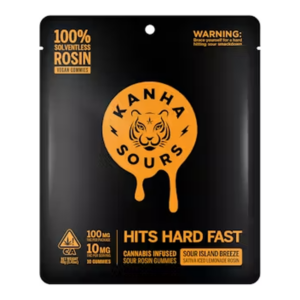 Sour Island Breeze Vegan Solventless Rosin Nano Gummies (100mg)