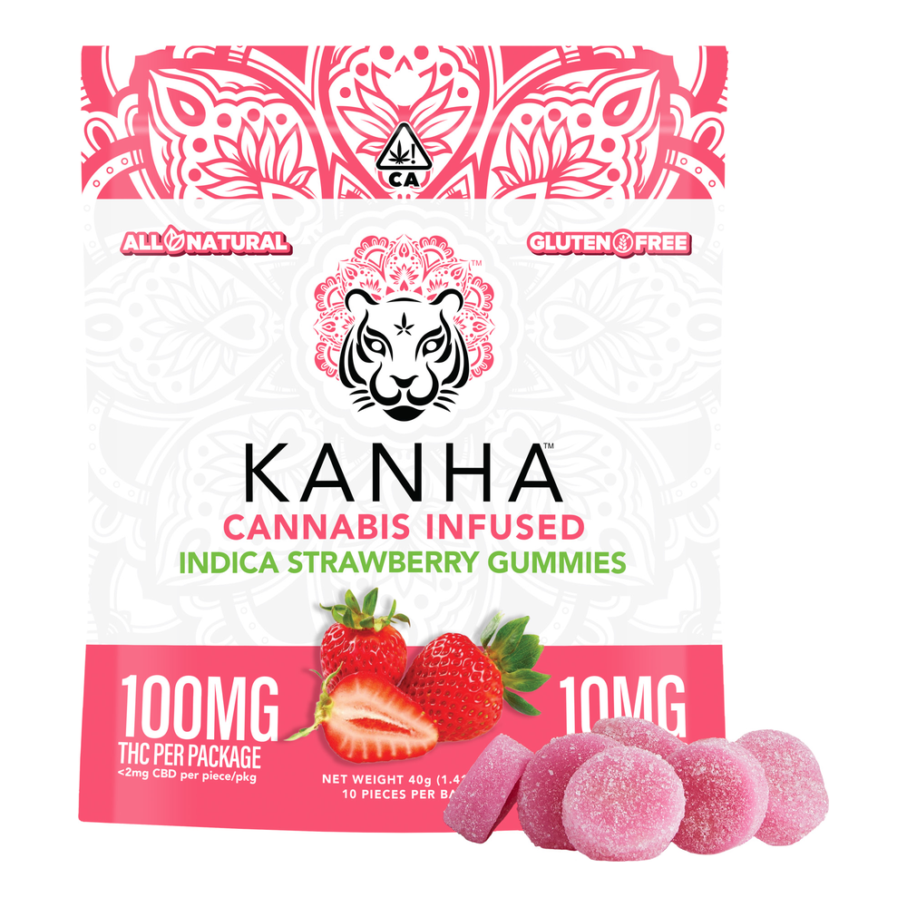 Kanha | Strawberry | Gummies | 100mg