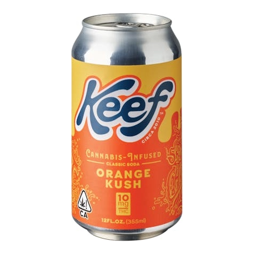 Keef Cola | Orange Kush | Cannabis Infused Classic Soda | 10mg