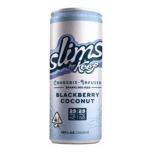 Keef Cola | Slims | Blackberry Coconut | Sparkling Water | 25:25 THC:CBD | 25mg