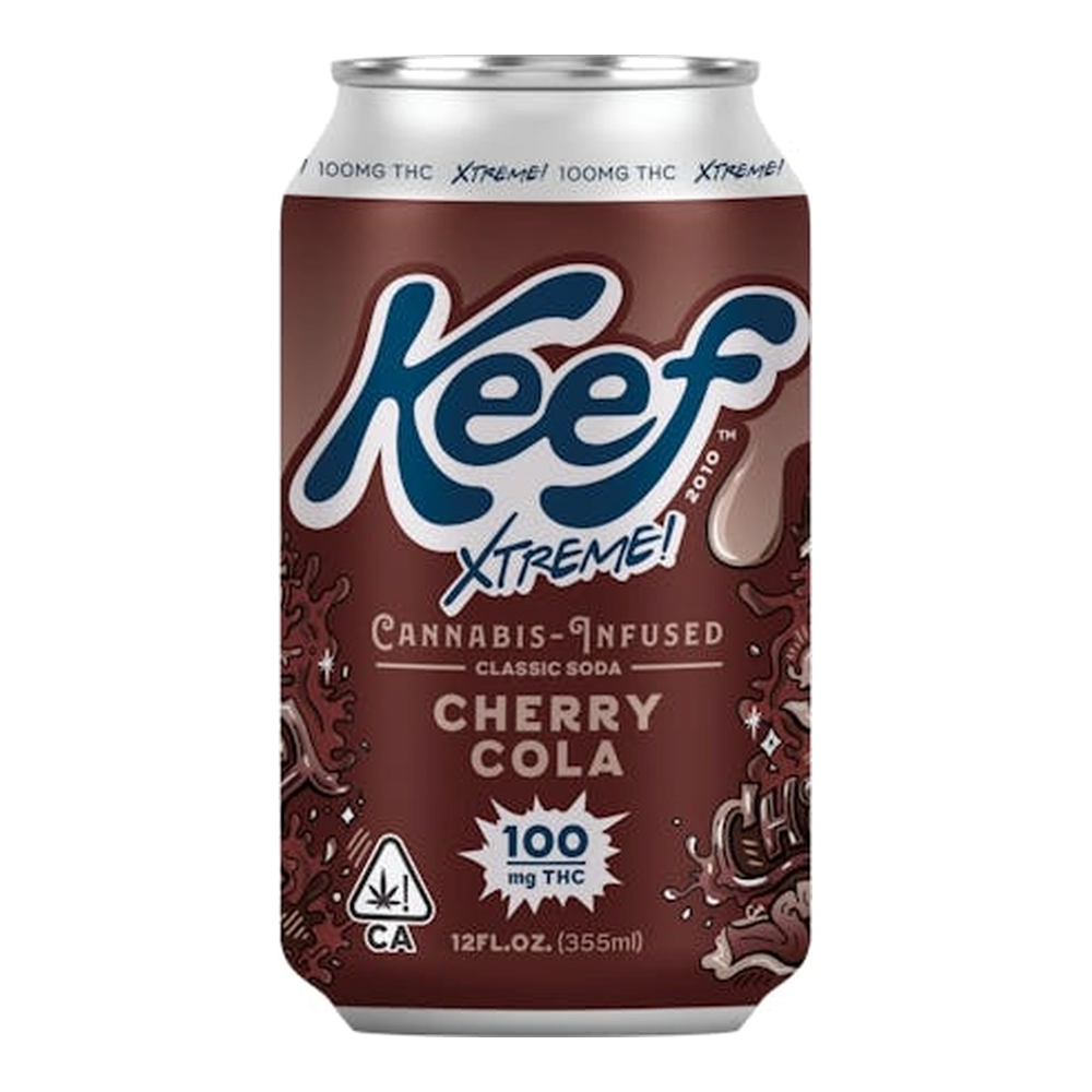 Keef Cola | Xtreme | Cherry Cola | Cannabis Infused Classic Soda | 100mg