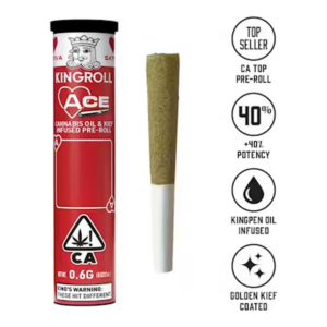 KingRoll | Tangelo Sunrise x Kreamsicle | ACE | Oil & Kief Infused Pre-Roll | 0.6g