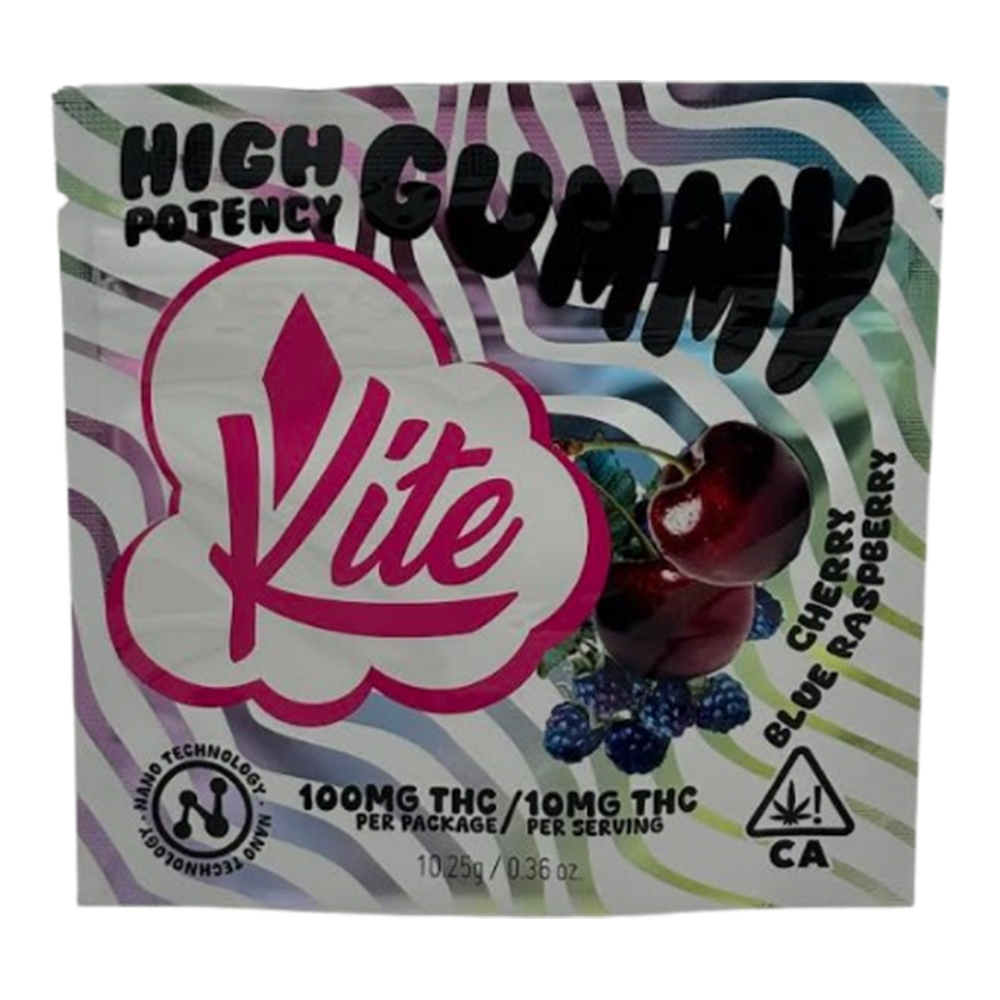 Kite | Cherry Blue Raspberry | High Potency Gummy | 100mg
