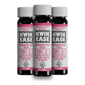 Kwik Ease | Strawberry Haze | Cannabis Infused Beverage Shot | 100mg