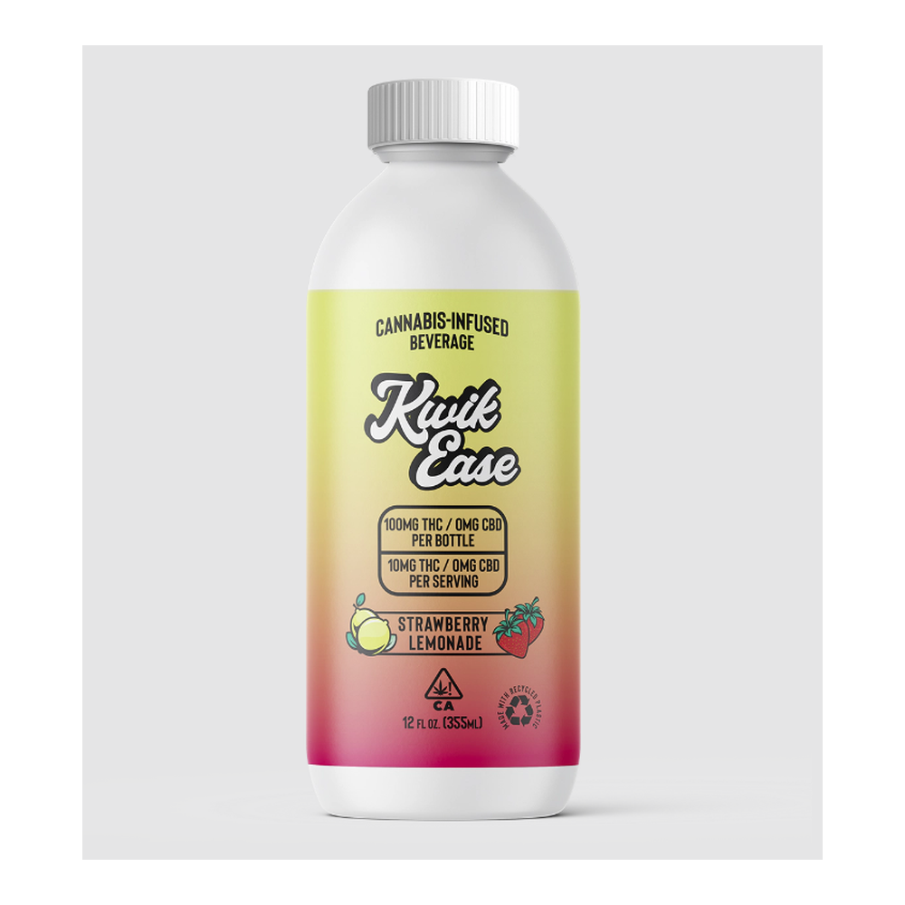 Kwik Ease | Strawberry Lemonade | Cannabis Infused Beverage | 100mg