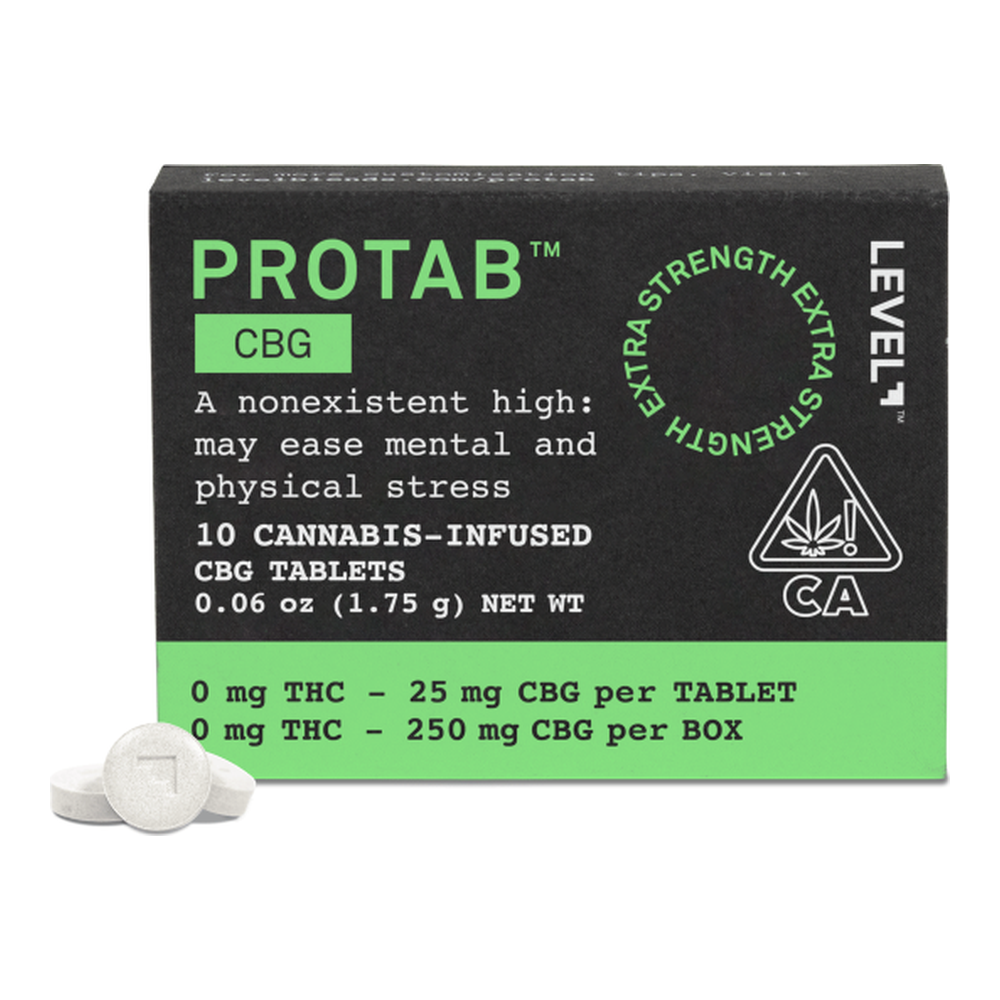 Level | Protab | CBG | Tablets | 25mg 10pk | 250mg CBG