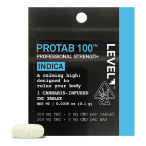 Level | Protab | Indica | Single Serving | 100mg