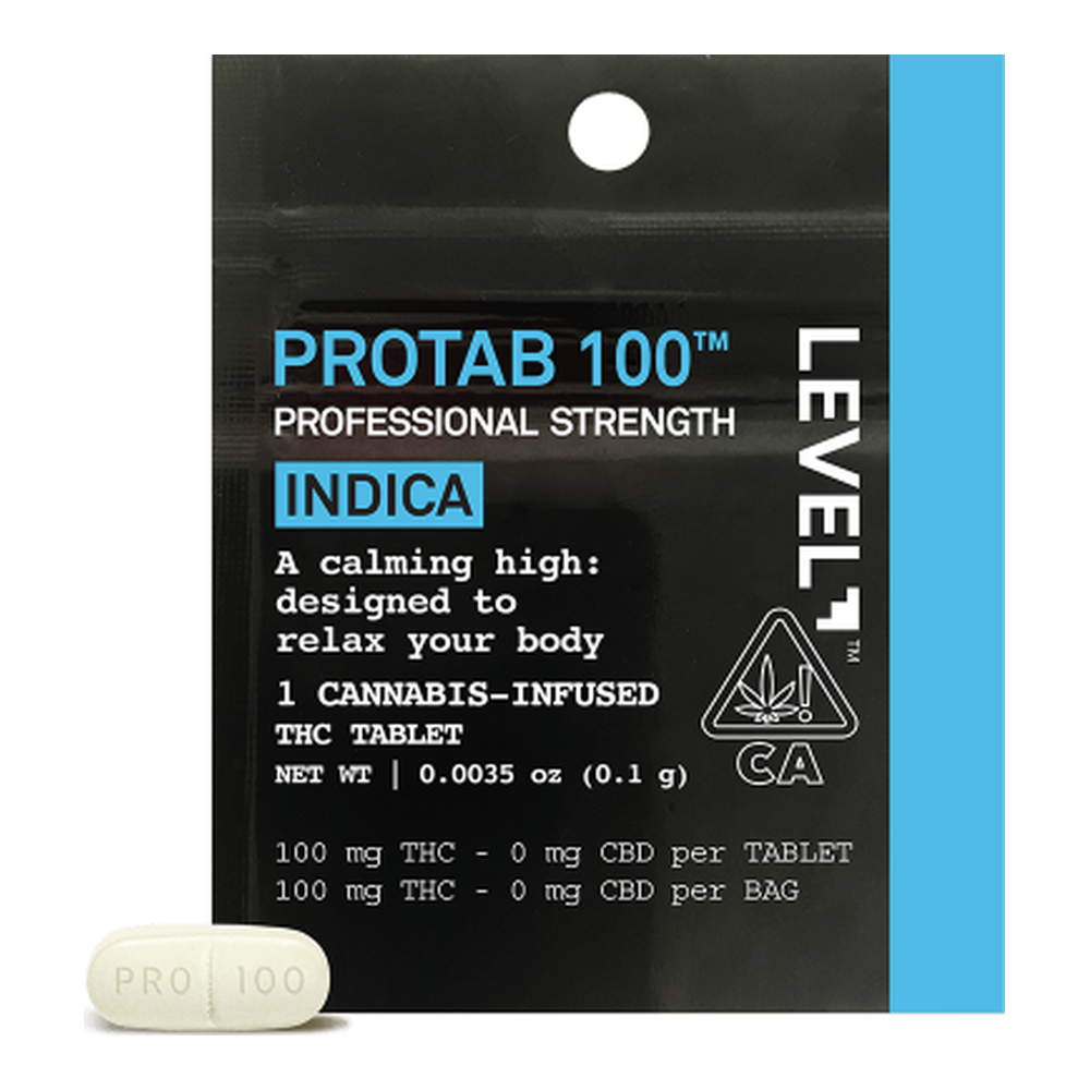 Level | Protab | Indica | Single Serving | 100mg