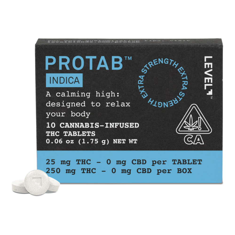 Level | Protab | Indica | Tablets | 25mg 10pk | 250mg