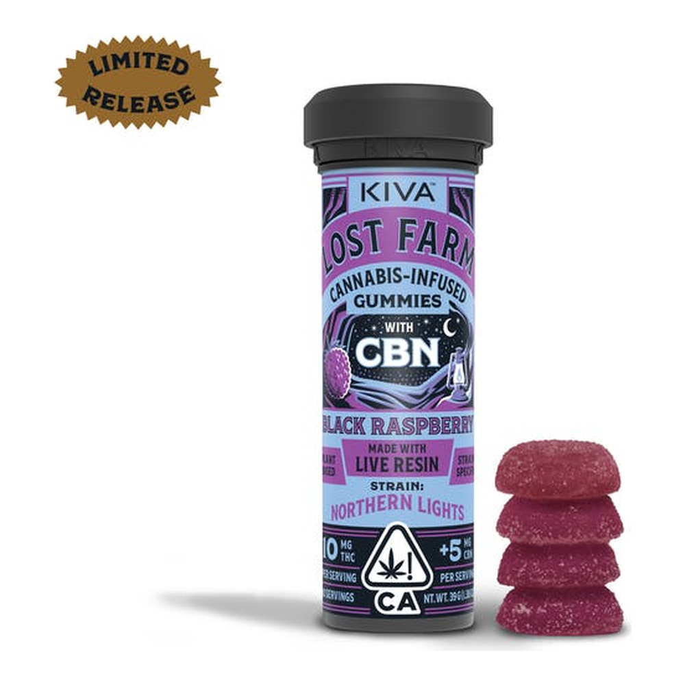 Lost Farm | Black Raspberry | Live Resin CBN Strain-Specific Gummies | 100mg