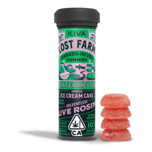Lost Farm | Watermelon | Live Rosin Strain-Specific Gummies | 100mg