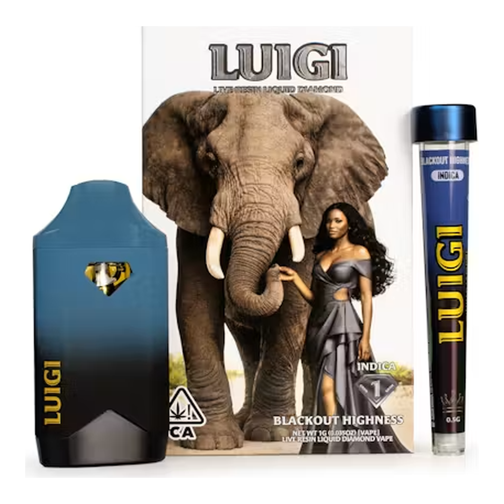 Luigi | Blackout Highness | All In One 1g Vape + Infused Preroll .5g