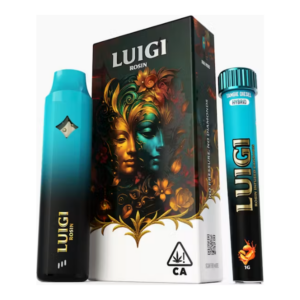 Luigi | Sour Diesel | Rosin All-In-One Vape 1g + Tangie Diesel Infused Bubble Hash Rosin Preroll Blunt 1g