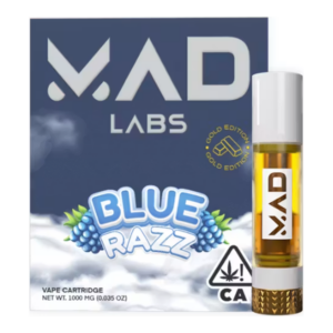 Mad Labs | Blue Razz | Gold Edition Vape Cartridge | 1g