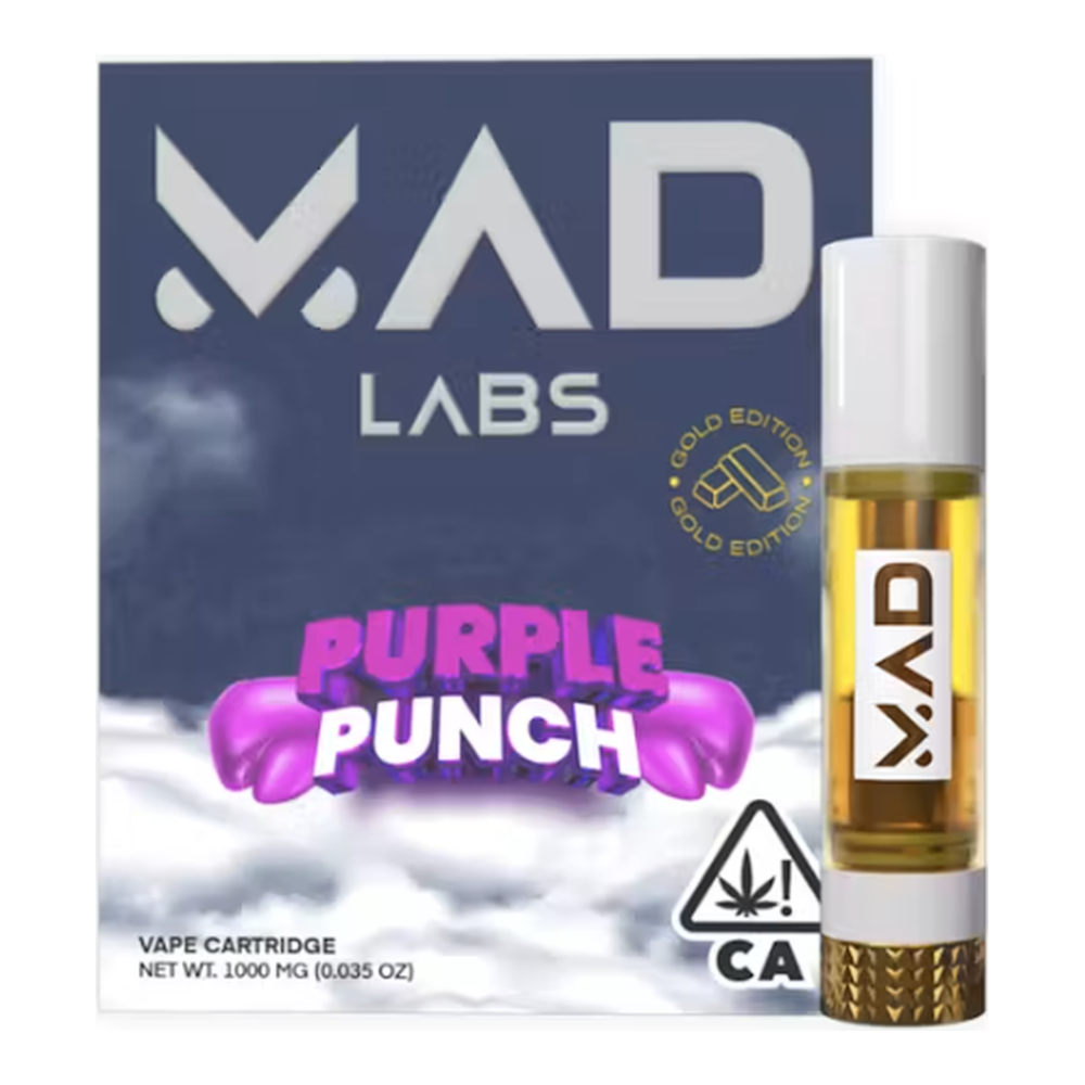 Mad Labs | Purple Punch | Gold Edition Vape Cartridge | 1g