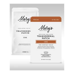Mary's Medicinals | CBG Transdermal Patch | 20mg CBG