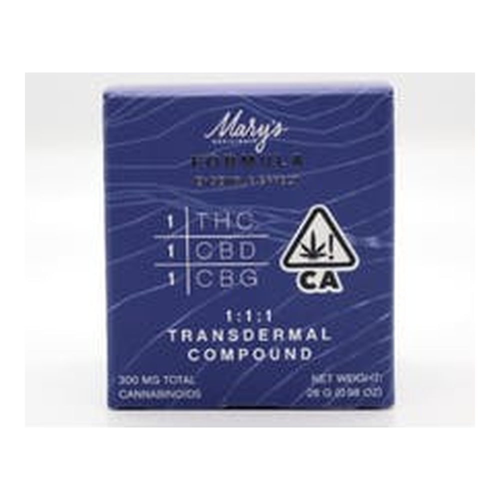 Mary's Medicinals | Formula 1:1:1 THC:CBD:CBG | Transdermal Compound | 1oz | 300mg