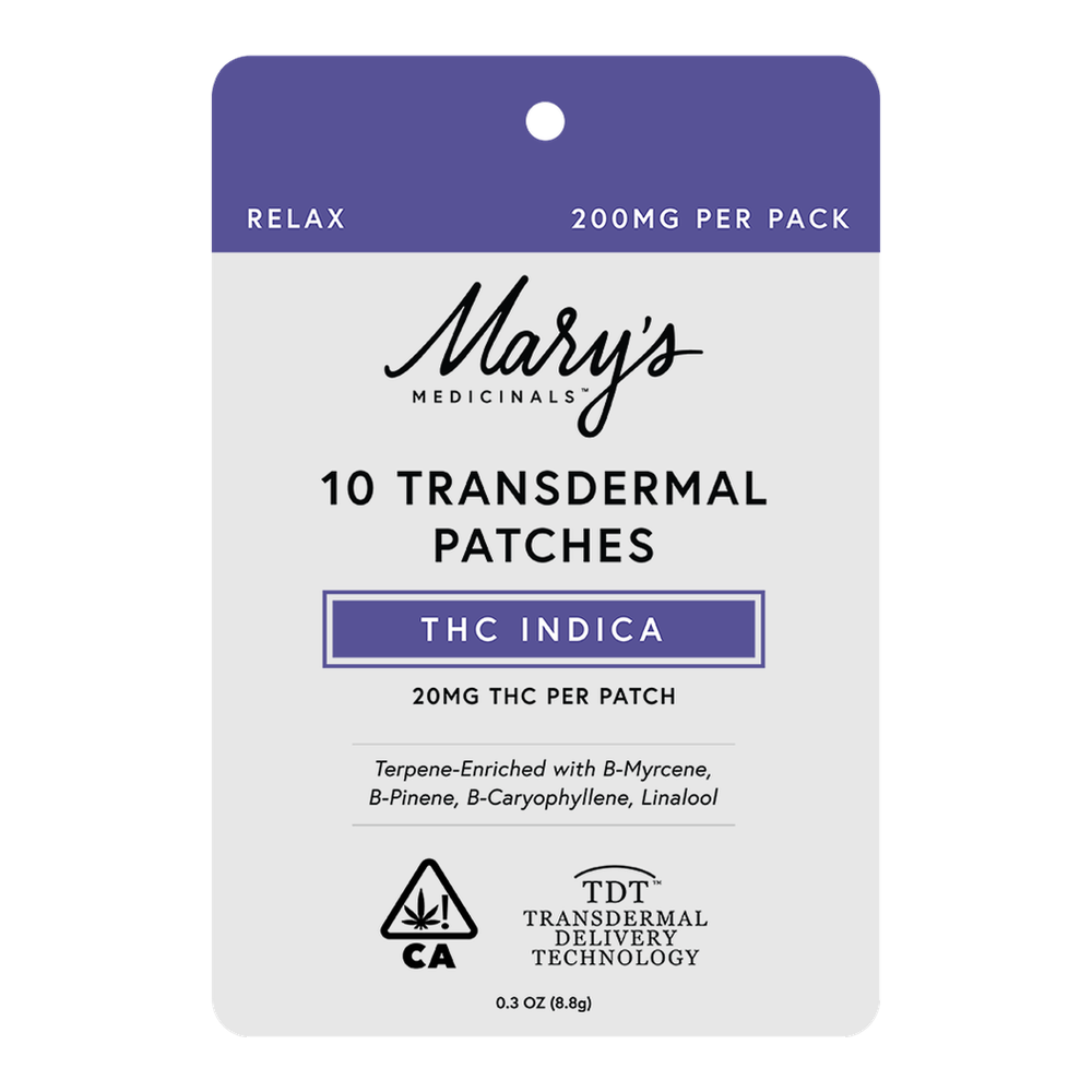 Mary's Medicinals | Transdermal Patch | THC Indica | 10pk | 200mg