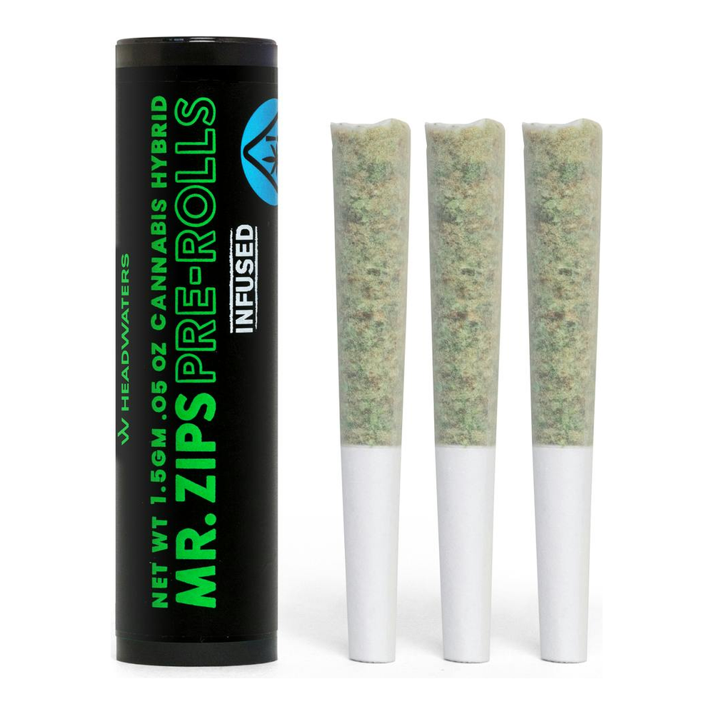 Mr. Zips | Gush Mintz | Infused Pre-Roll 3pk | 1.5g