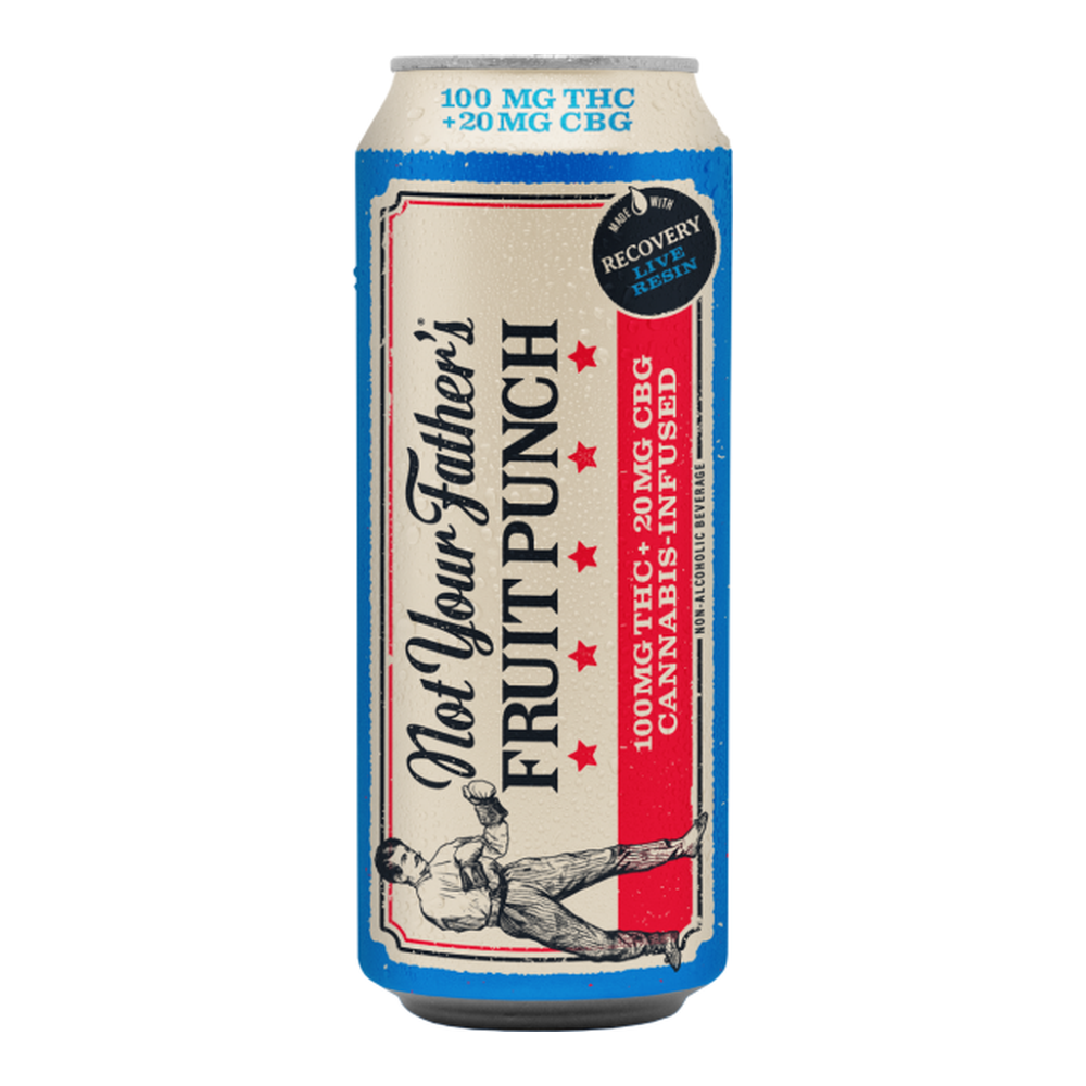 Not Your Father's | Fruit Punch | 100mg THC: 20mg CBG | Live Resin Soda