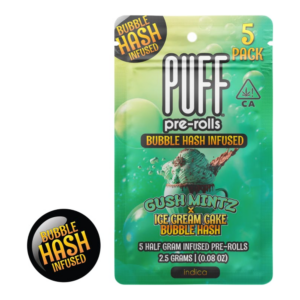 Gush Mintz x Ice Cream Cake Bubble Hash Infused Pre-Roll 5pk (2.5g)