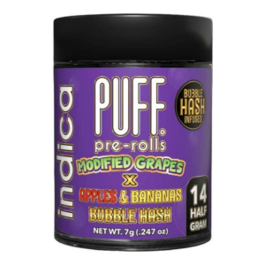 PUFF | Modified Grapes x Apples & Bananas | Bubble Hash Infused Pre-Roll 14pk | 7g