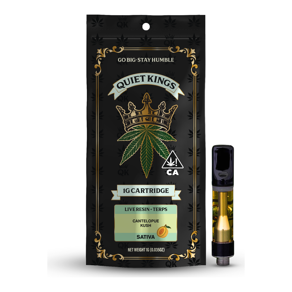 Quiet Kings | Cantaloupe Kush | Live Resin Cartridge | 1g