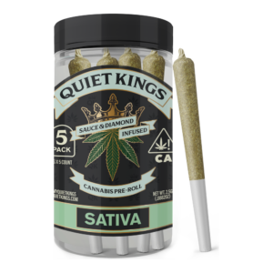 Quiet Kings | Cantaloupe Kush | Sauce & Diamond Infused Pre-Roll 5pk | 2.5g