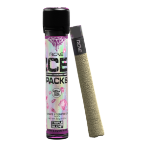 Grape Stomper Ice Pack Rosin, Diamond, Hash Infused Blunt (2g)
