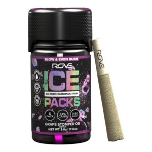 Grape Stomper OG Ice Pack Rosin + Diamond + Hash Infused Pre-Roll 6pk (3.6g)