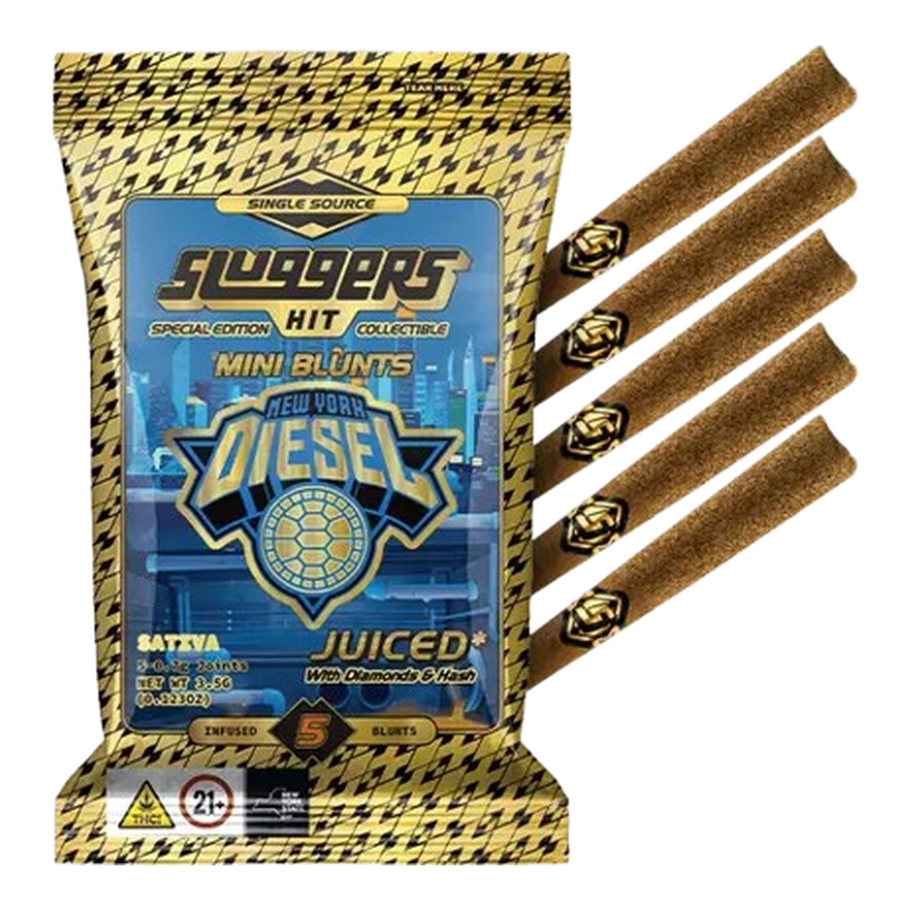 Sluggers Hit | NYC Diesel | Infused Mini Blunts 5pk | 3.5g