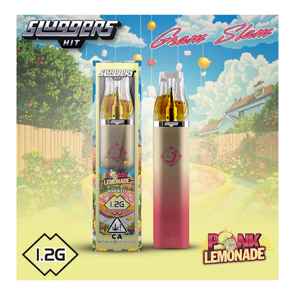 Sluggers Hit | Pink Lemonade | Live Resin All-In-One Vape | 1.2g