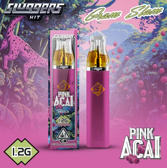 Sluggers Hit | Pink Acai | Live Resin All-In-One Vape | 1.2g