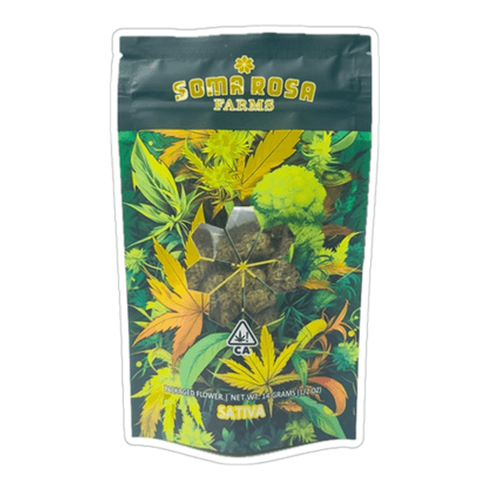 Soma Rosa Farms | Moroccan Peaches | Sungrown Flower | 1/2oz