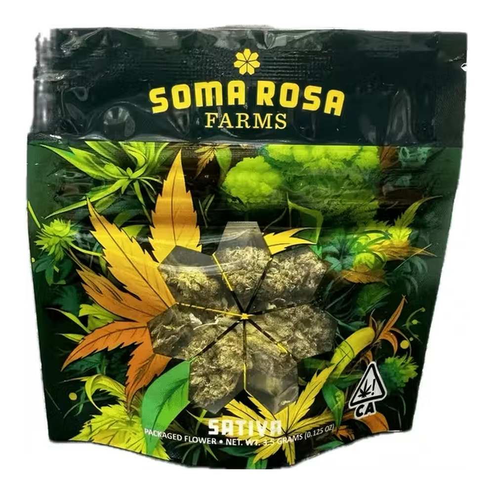 Soma Rosa | Raspberry Cough | Sungrown Flower | 1/8oz