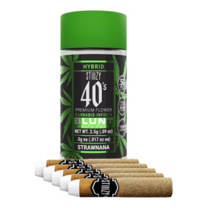 STIIIZY | Strawnana | 40's Infused Mini Blunt 5pk | 2.5g