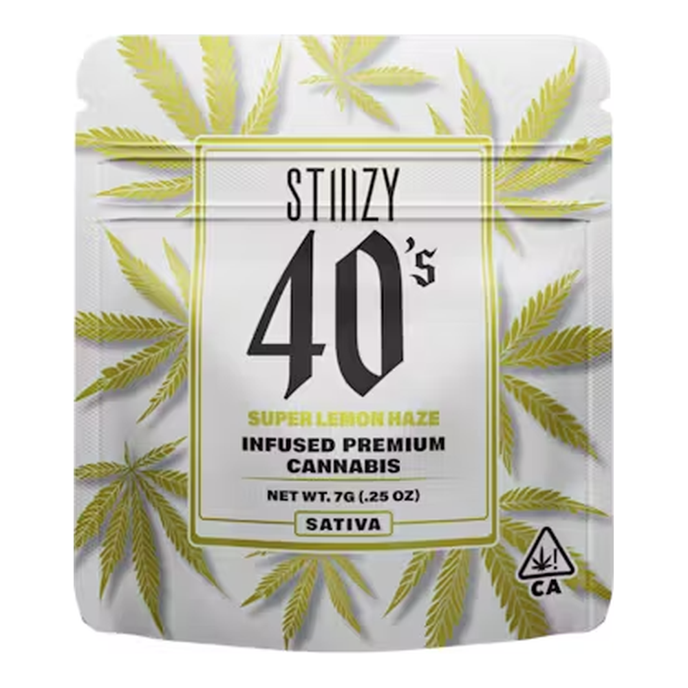 STIIIZY | Super Lemon Haze | 40's Infused Indoor Flower Smalls | 1/4oz