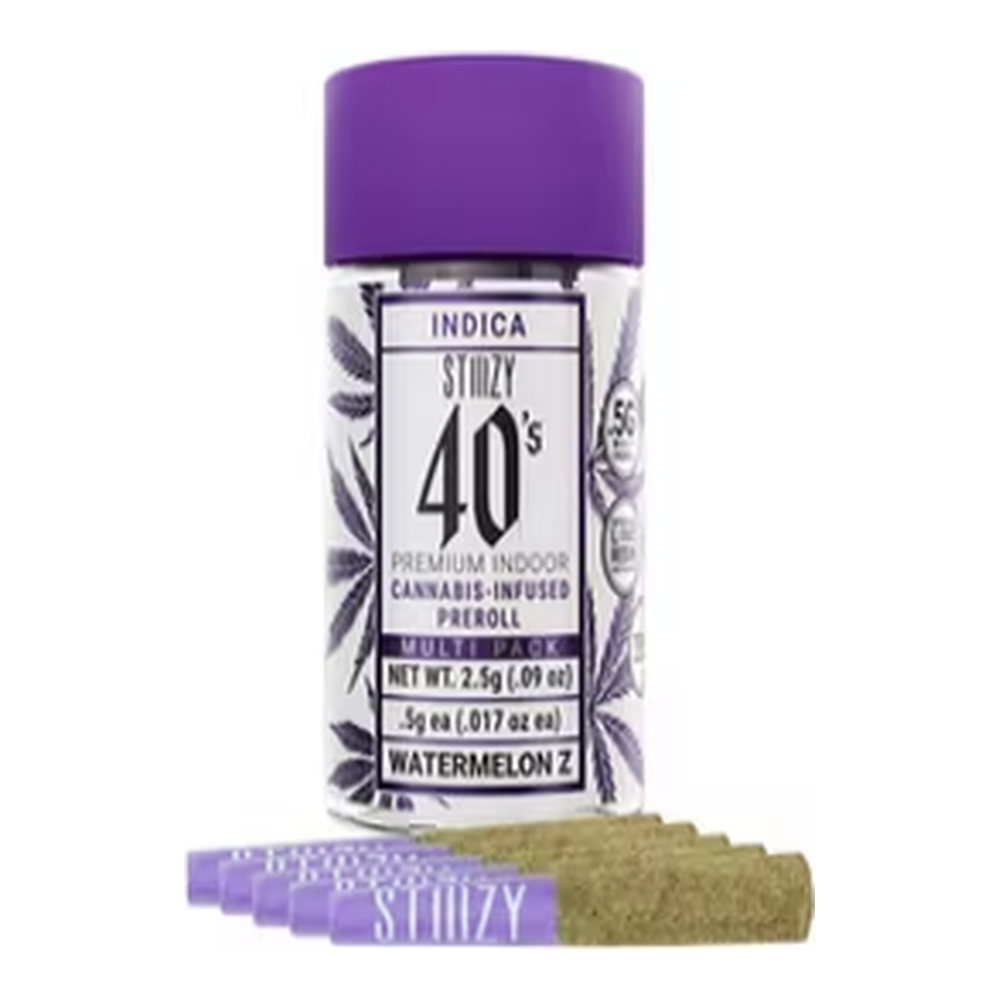 STIIIZY | Watermelon Z | 40's Infused Pre-Roll 5pk | 2.5g