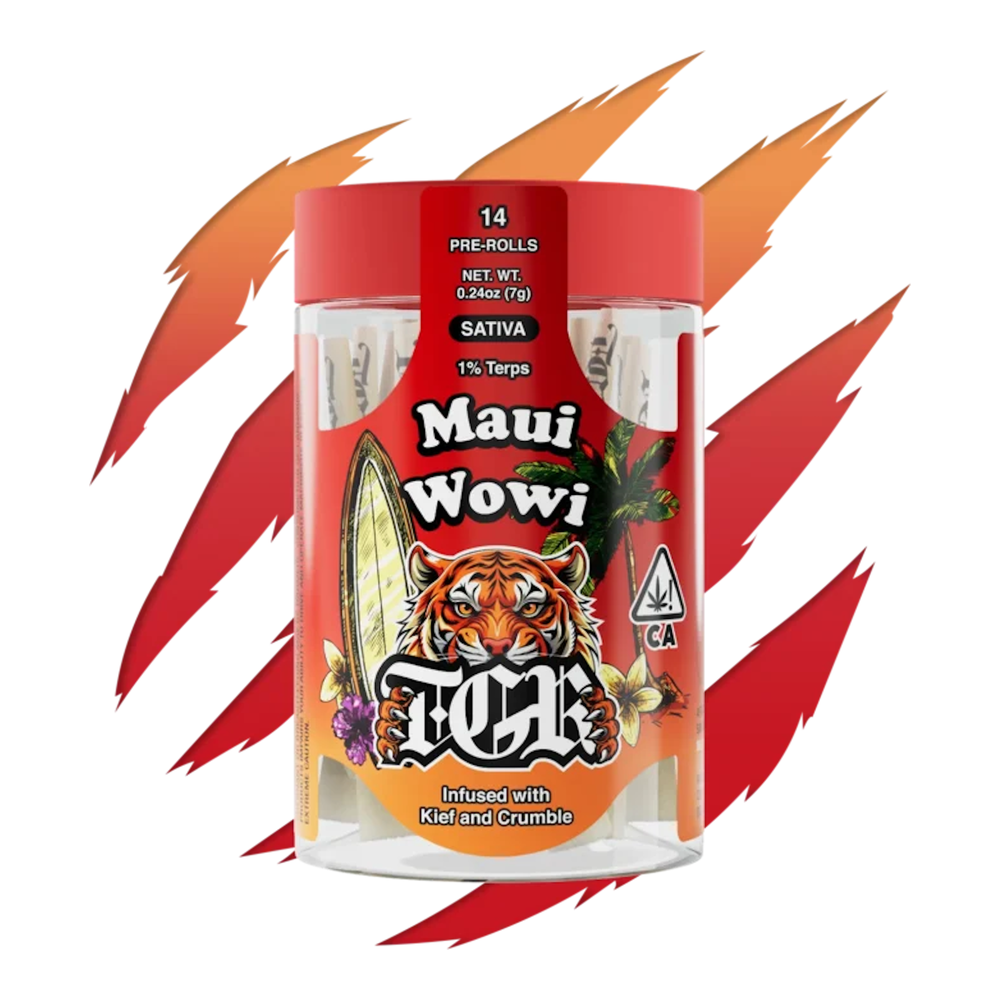 TGR | Maui Wowie | Kief & Crumble Infused Pre-Roll 14pk | 7g