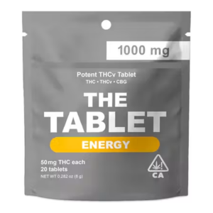 Energy Tablets THC: THCv: CBG 50mg : 20pk (1000mg)