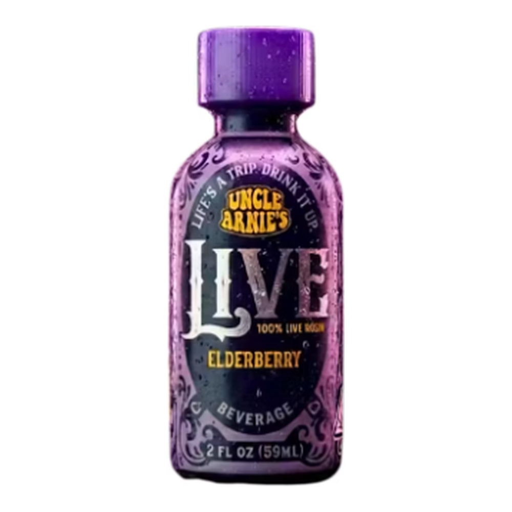Uncle Arnie's | Elderberry | Live Rosin Beverage | 100mg