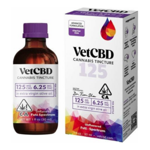 VET CBD | 125mg CBD : 6.25mg THC | Regular Strength CBD Tincture | 1oz