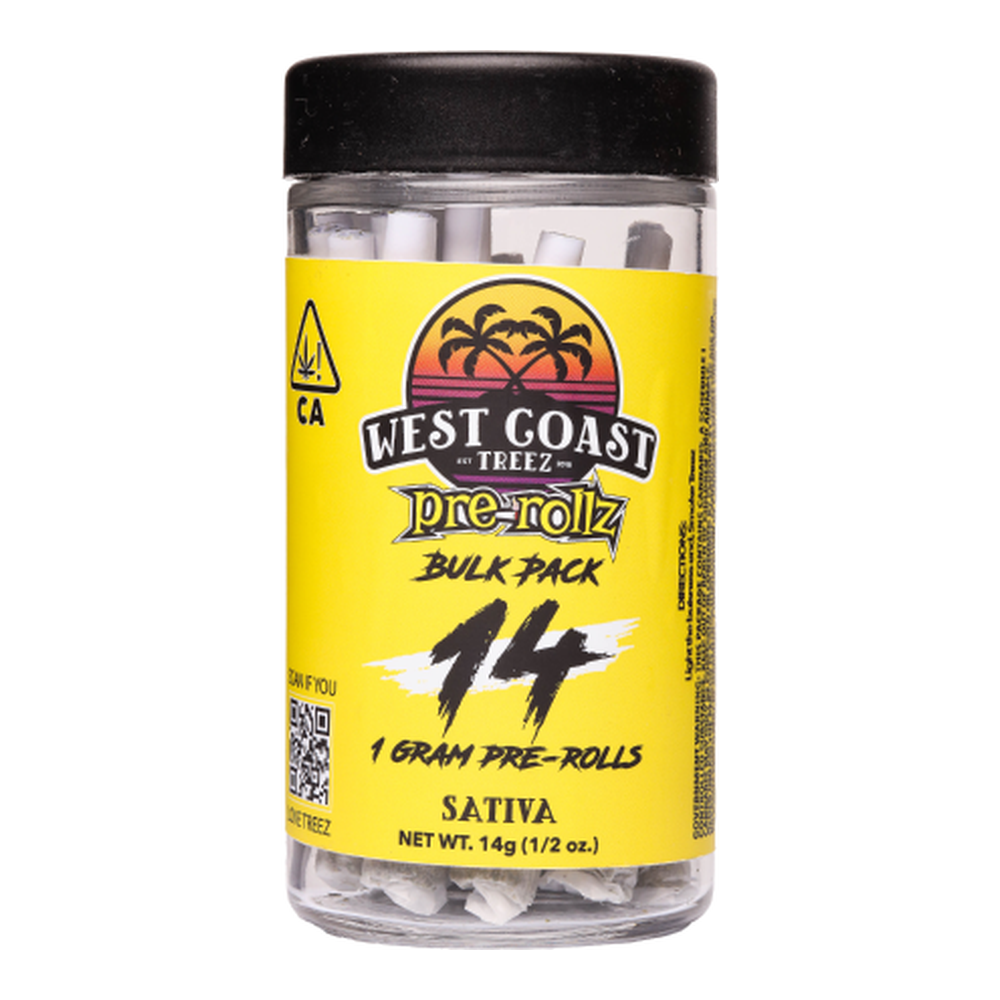West Coast Treez | Mango Haze | Sungrown Pre-Roll 14pk | 14g
