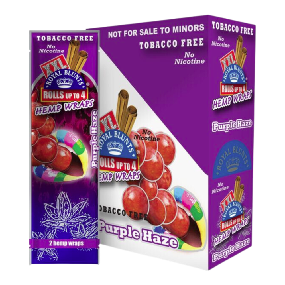 XXL Royal Blunts | Purple Haze | Hemp Wraps | 2pk